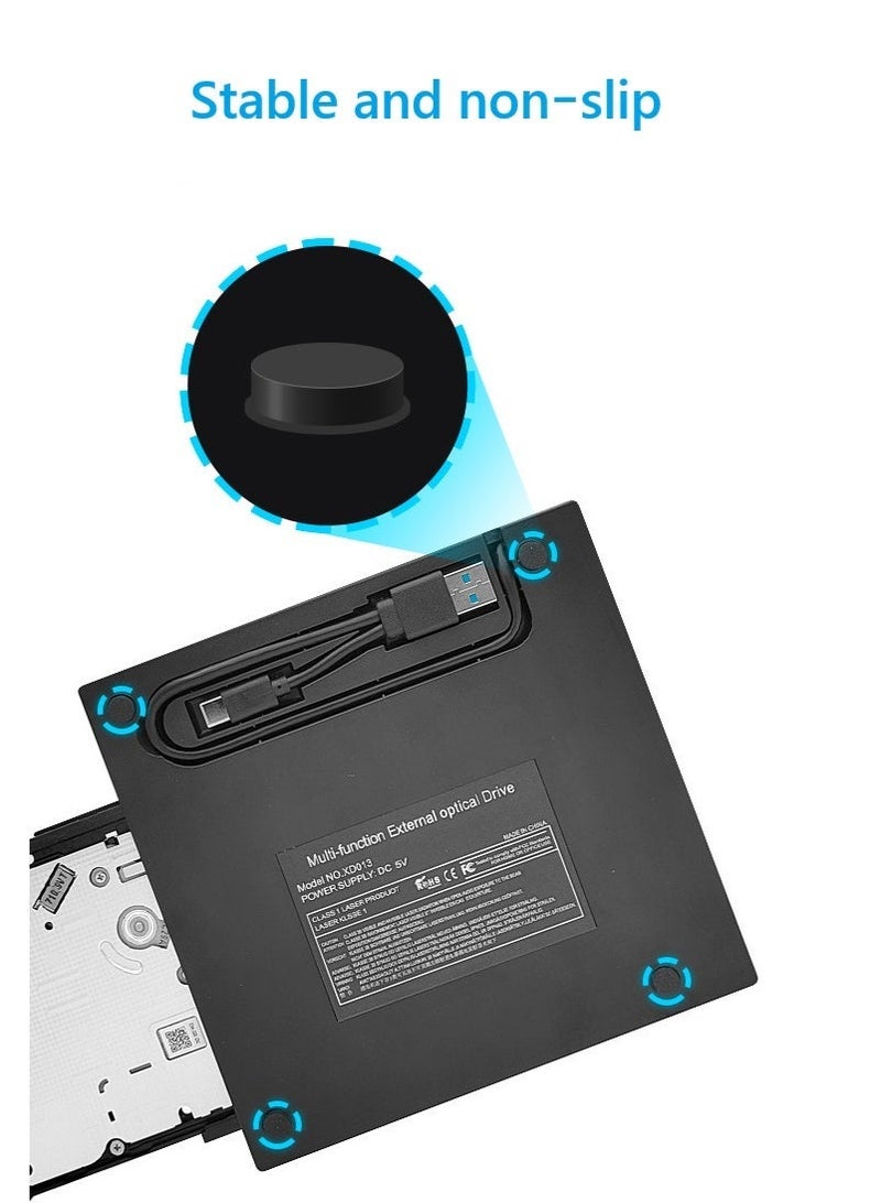 MEDNEST 3.0 External Portable USB Optical Drive DVD/CD 7-in-1 Burner Multi-functional Type-C Universal Computer Connector - Image 3